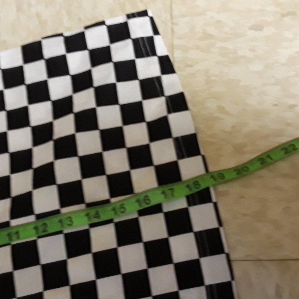 Black & White Checkerboard Mini Skirt - Picture 4 of 4